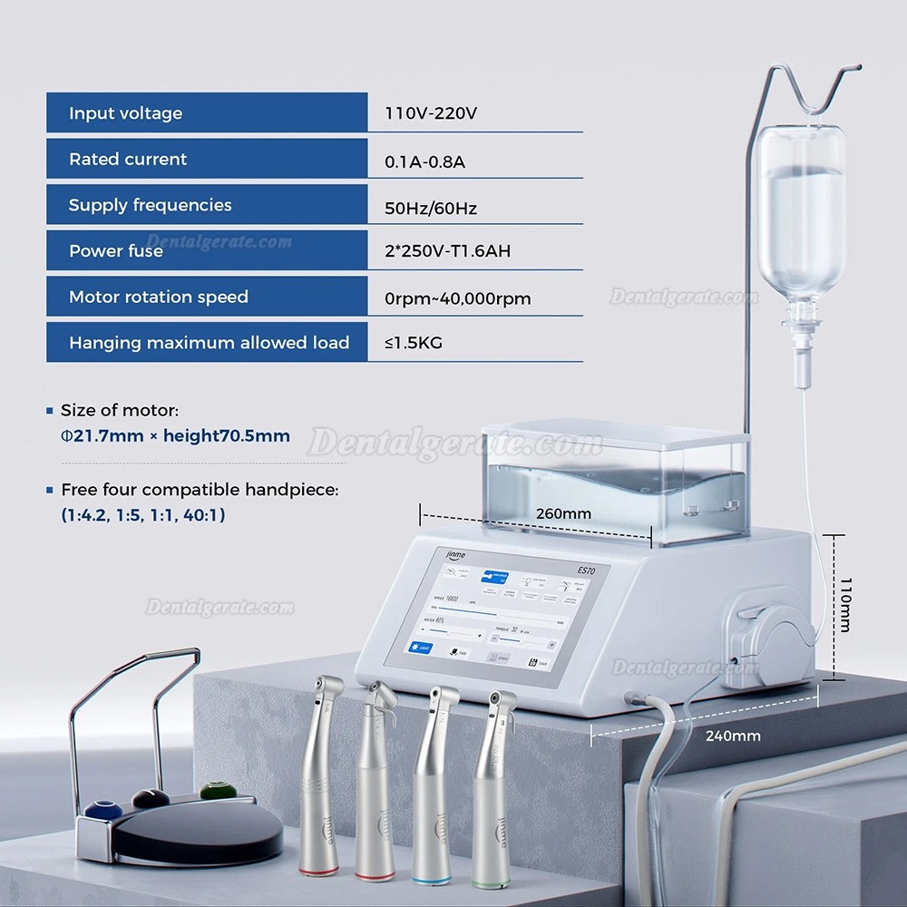 Jinme ES70 Dentalchirurgisches System mit 4 elektrischen Winkelst&uuml;cke